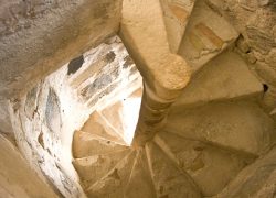 TORRE DE CANYAMEL escalera caracol torre interior