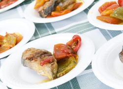 fiesta mostra de la llampuga platos verduras pescado