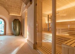 HOTEL CREU DE TAU ART & SPA sauna madera